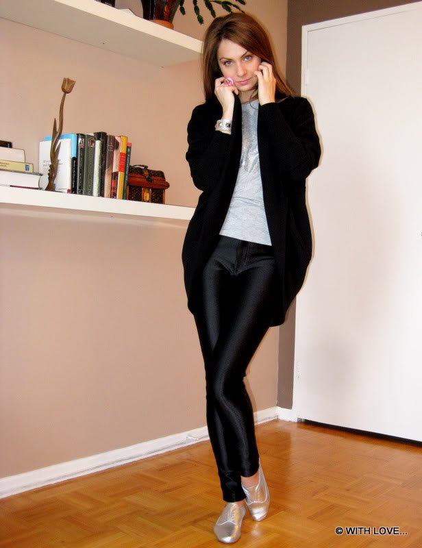 Marta Tryshak wearing American Apparel disco pants